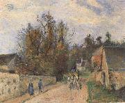 Camille Pissarro The Mailcoach The Road from Ennery to the Hermitage oil painting on canvas